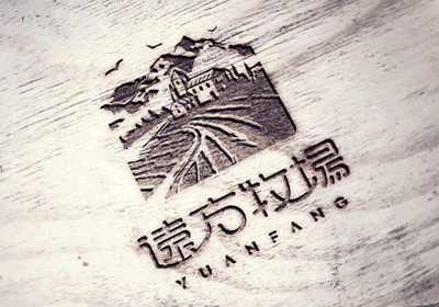 远方牧场logo设计
